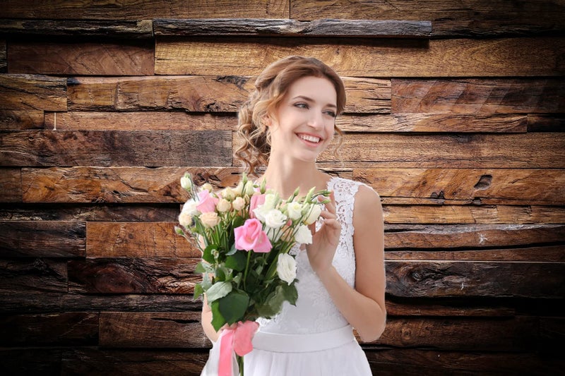 CYLYH 8x8ft Retro Brown Wood Backdrop - Baby Shower & Party Decorations - 3D Backdrops - Image 4
